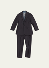 APPAMAN BOYS' TWO-PIECE MOD SUIT, VINTAGE BLACK, 2T-14