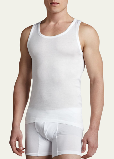 Hanro Cotton Pure Tank Top, White