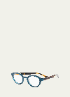 Eyebobs Tv Party Round Two-tone Readers, Blue/tortoise