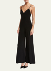 Norma Kamali Wide-leg Slip Jumpsuit, Black