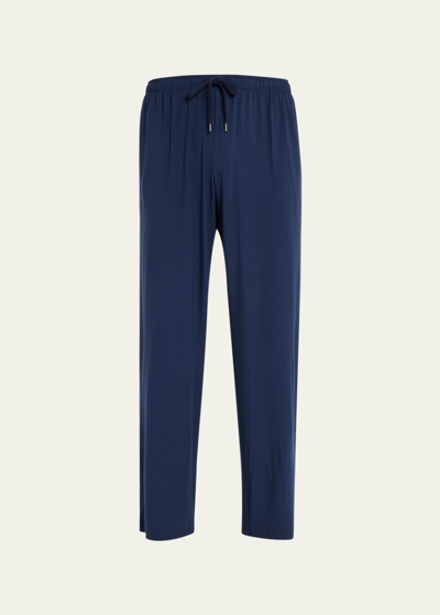 Derek Rose Micro Modal Lounge Trousers In Navy