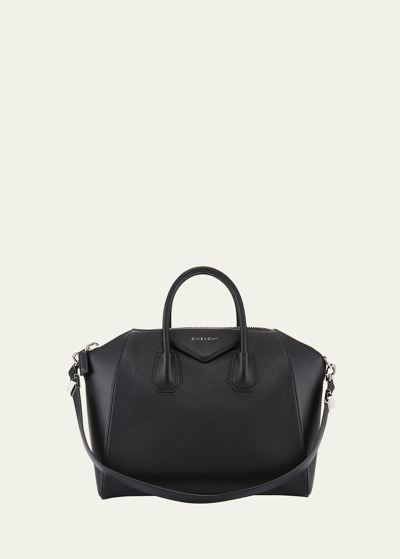 Givenchy Antigona Medium Top Handle Bag In Grained Leather