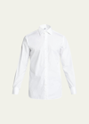 Bergdorf Goodman Men's Solid Poplin Sport Shirt In White