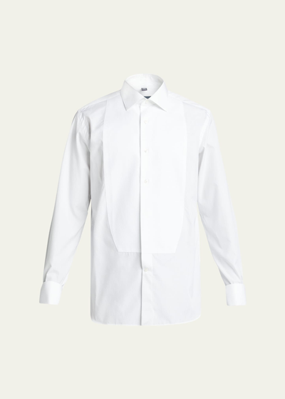 Bergdorf Goodman Men's Pique Bib-front Tuxedo Shirt