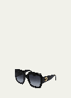 Gucci Oversized Square Sunglasses, Black