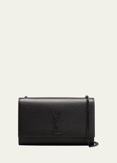 Saint Laurent Kate Medium Ysl Crossbody Bag In Grained Leather