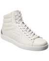 GUCCI GUCCI ACE LEATHER HIGH-TOP SNEAKER