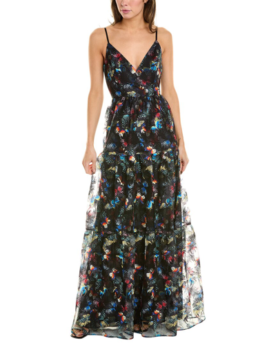 Johnny Was Papillon Embroidered Maxi Dress In Black