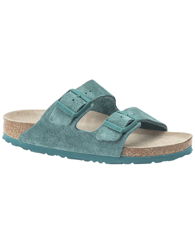 Birkenstock Arizona Narrow Suede Sandal In Blue