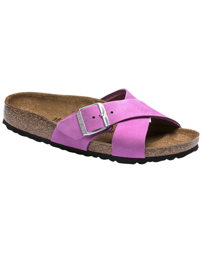Birkenstock Siena Narrow Leather Sandal In Purple