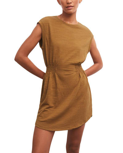 Z Supply Rowan Textured Knit Dress In Brown