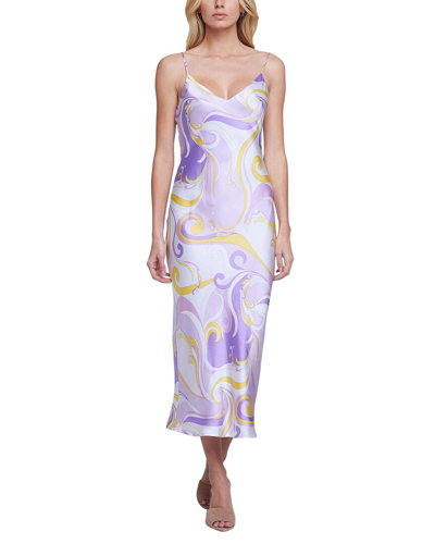 L Agence L'agence Seridie Silk Slip Dress In Multi