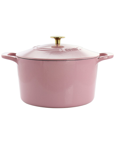 Martha Stewart 7qt Enameled Cast Iron Dutch Oven With Lid In Pink