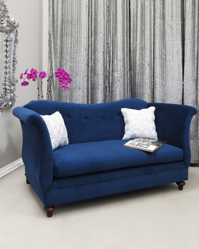 Haute House Glamour Settee In Navy