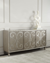 Hooker Furniture Juliet Mirrored Buffet In Gray Metallic