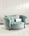 Haute House Harlow Sage Cuddle Chair In Sage