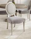 Massoud Tilly Side Chair In Light Gray
