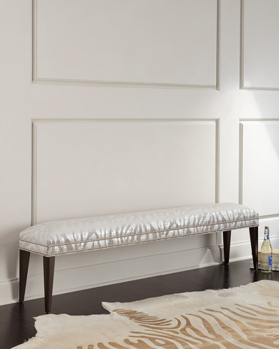 Haute House Gizela Bench In Silver