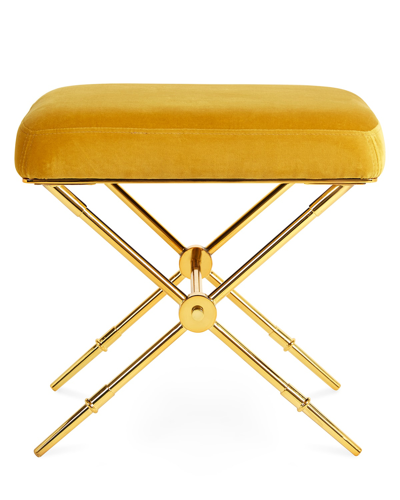 Jonathan Adler Rider Bench In Gold