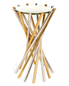 Jonathan Adler Electrum Accent Table In Gold