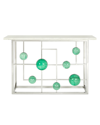 Jonathan Adler Globo Fretwork Console In Green