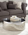 Jonathan Adler Alphaville Coffee Table In Silver