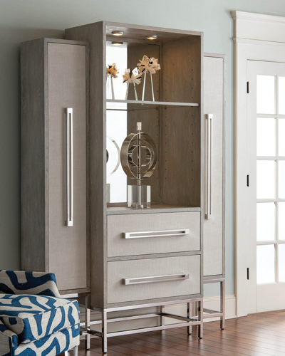 John-richard Collection Zabrina Lighted Cabinet In Neutral