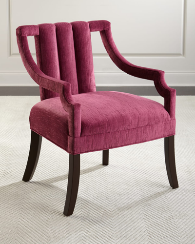 Haute House Tyra Velvet Chair In Pink