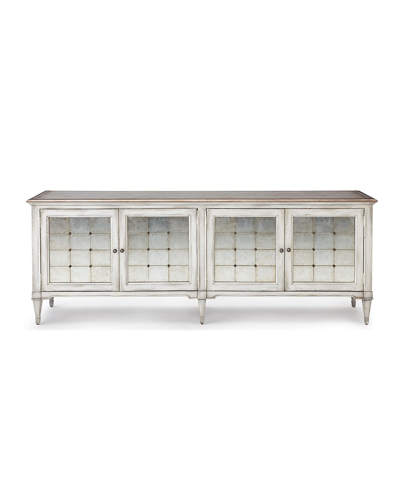 Hooker Furniture Lakin Eglomise Entertainment Console In White