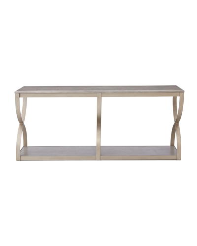 Hooker Furniture Sabeen Scrolled Console Table In Light Gray