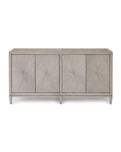 Hooker Furniture Starburst Pattern Console In Gray