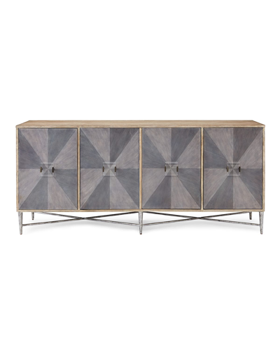 Hooker Furniture Marilyn Four-door Console In Brown/gray