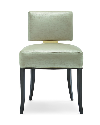 Caracole Reserved Seating Side Chair In Green