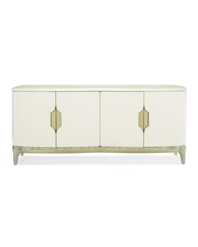 Caracole Gabrielle Four-door Buffet In Ivory