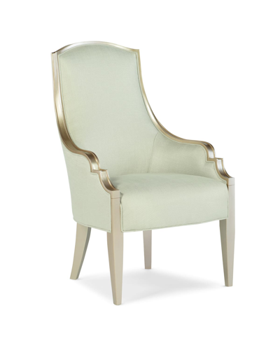 Caracole Gabrielle Upholstered Arm Chair In Taupe