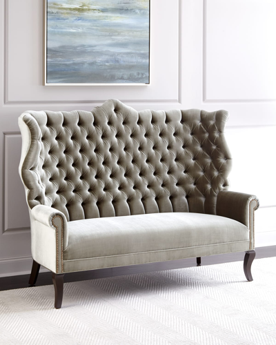 Haute House Peyton Dining Banquette In Light Green
