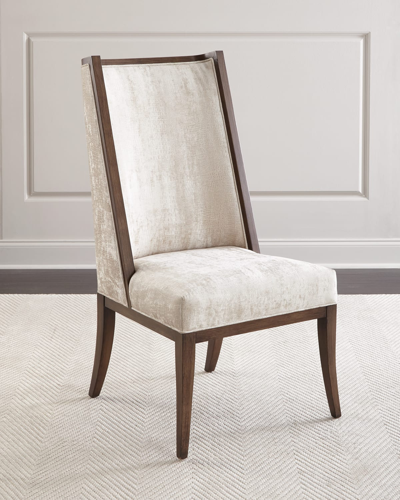 Massoud Loreta Dining Side Chair In Light Gray