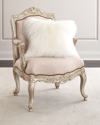 Massoud Halima Bergere Chair In Pink