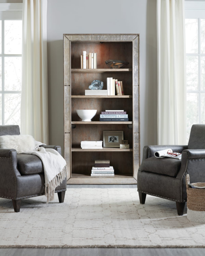 Hooker Furniture Nathan Eglomise Bookcase In Multi