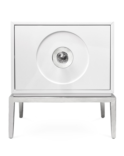 Jonathan Adler Channing Large Side Table In White