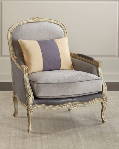 Massoud Theilmann Bergere Chair In Blue/gray