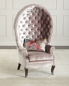 Haute House Papillion Tufted Chair In Neutral
