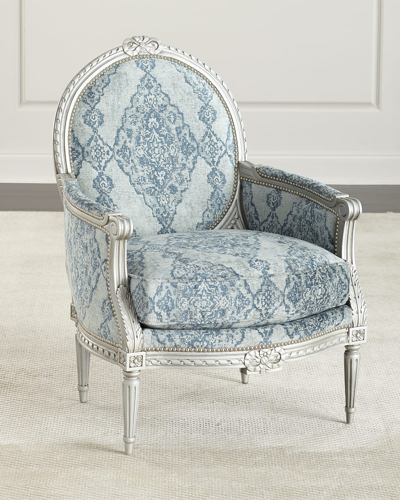 Massoud Miss Xander Accent Chair In Blue