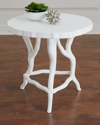 Bernhardt Arbor Round Side Table In White