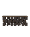 Global Views Layered Iron Console Table In Bronze