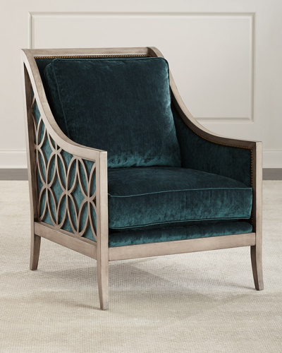 Massoud Tahoe Accent Chair In Peacock