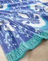 John Robshaw Vaya Periwinkle Beach Towel In Blue