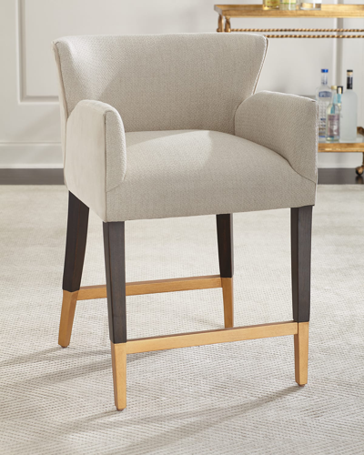 Peninsula Home Collection Stormi Upholstered Bar Stool In Beige