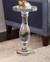 John-richard Collection Crystal Martini Side Table In Clear