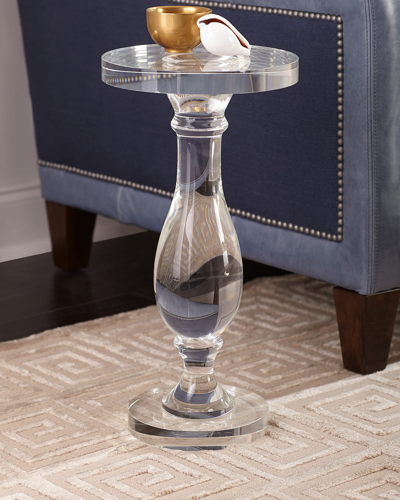 John-richard Collection Crystal Martini Side Table In Clear